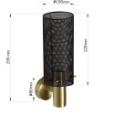 Light Prestige Kinkiet Tirana czarny 1xE27