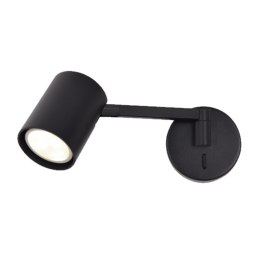 Light Prestige Kinkiet z wysięgnikiem Snow czarny 1xGU10