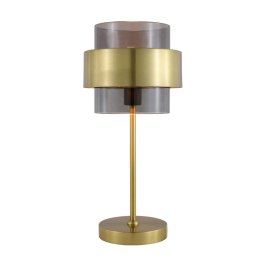 Light Prestige Lampa stołowa Miele dymno - złota 1xE14