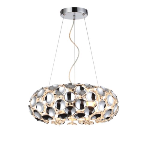 Light Prestige Lampa wisząca Ferrara srebrna 3xE14
