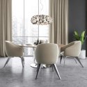 Light Prestige Lampa wisząca Ferrara srebrna 3xE14