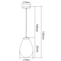 Light Prestige Lampa wisząca Fondi czarna 1xE14