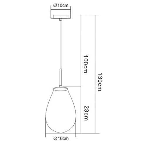 Light Prestige Lampa wisząca Fondi czarna 1xE14