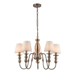 Light Prestige Lampa wisząca Grado złota 5xE14