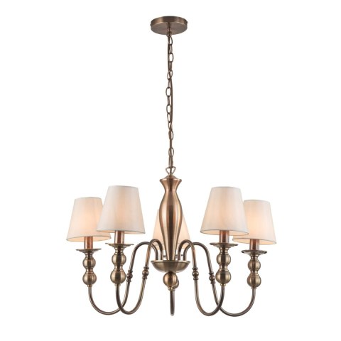 Light Prestige Lampa wisząca Grado złota 5xE14
