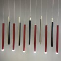 Light Prestige Lampa wisząca Lungo 1 czerwona 1xG9