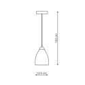 Light Prestige Lampa wisząca Niki dymna 1xE14