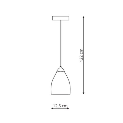 Light Prestige Lampa wisząca Niki dymna 1xE14