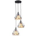 Light Prestige Lampa wisząca Nola czarna 3xE27