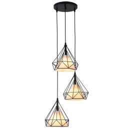 Light Prestige Lampa wisząca Nola czarna 3xE27