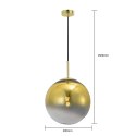 Light Prestige Lampa wisząca Palla złota 1xE14