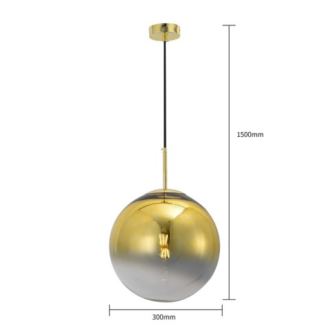 Light Prestige Lampa wisząca Palla złota 1xE14
