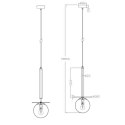 Light Prestige Lampa wisząca Roma 1 czarna 1xE14