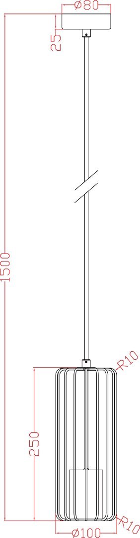 Light Prestige Lampa wisząca Sintra czarna 1xGU10