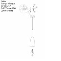 Light Prestige Lampa wisząca Solin 1 czarna 1xE27