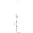 Light Prestige Lampa wisząca pionowa Dorado złota LED CCT