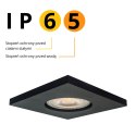 Light Prestige Oczko podtynkowe kwadratowe Lagos czarne IP65 1xGU10