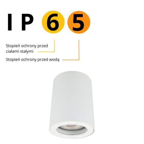 Light Prestige Oprawa natynkowa Faro biała IP65 1xGU10