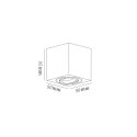 Light Prestige Oprawa natynkowa Lyon biała 1xGU10