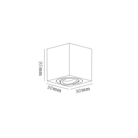 Light Prestige Oprawa natynkowa Lyon biała 1xGU10
