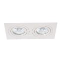 Light Prestige Oprawa podtynkowa Metis 2 biała 2xGU10