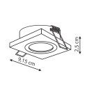 Light Prestige Oprawa podtynkowa Metis biała 1xGU10