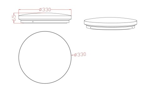 Light Prestige Plafon Babilon 33 cm złoty LED 4000K