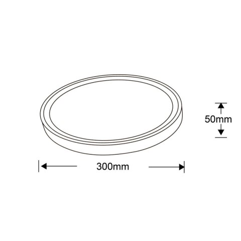 Light Prestige Plafon Vegas 30 cm biały LED 4000K