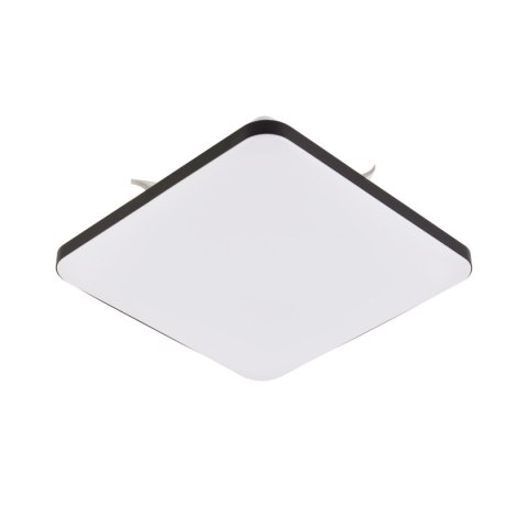 Light Prestige Plafon kwadratowy Babilon 33 cm czarny LED 4000K