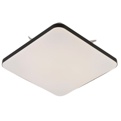 Light Prestige Plafon kwadratowy Babilon 33 cm czarny LED 4000K