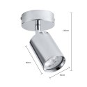 Light Prestige Reflektor Belize chrom IP44 1xGU10