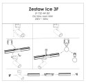 Light Prestige Reflektor do szynoprzewodów Ice 3F czarny 1xGU10