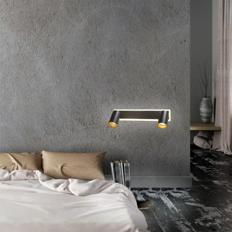 Light Prestige Spot Parma 2 czarny 2xGU10 LED CCT