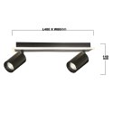 Light Prestige Spot Parma 2 czarny 2xGU10 LED CCT