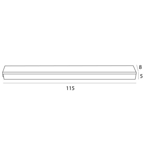 LAMPA SUFITOWA FLEX 15W CZARNA