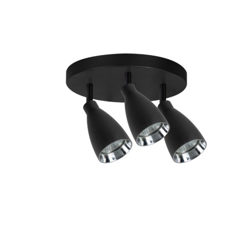 Light Prestige Campana 3 plafon czarny 3xGU10