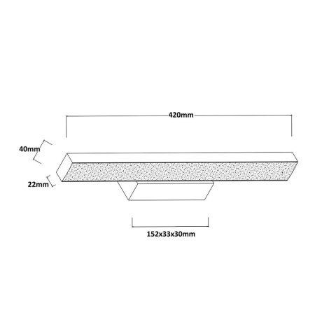 Light Prestige Kinkiet Aqua 42 cm biały IP44 LED CCT