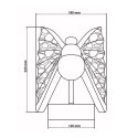 Light Prestige Kinkiet Mariposa srebrny LED CCT
