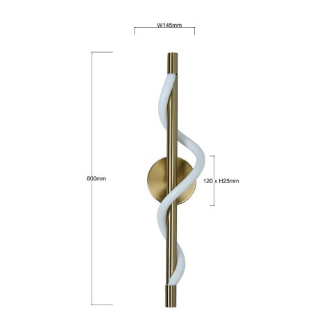 Light Prestige Kinkiet Meleca złoty LED CCT