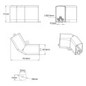 Light Prestige Łącznik L 120 elektryczny do oświetlenia modułowego Geometric System New