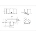 Light Prestige Łącznik T mechaniczny do oświetlenia modułowego Geometric System New