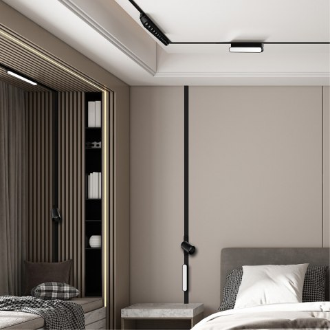 Light Prestige Łącznik natynkowy L Magnetic Slim czarny