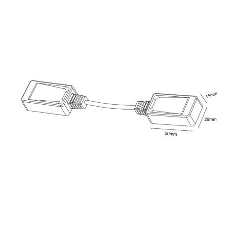 Light Prestige Łącznik natynkowy linka Magnetic Slim biały