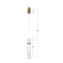 Light Prestige Lampa wisząca Ambiente złota LED CCT