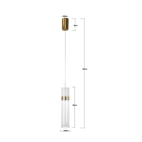 Light Prestige Lampa wisząca Ambiente złota LED CCT