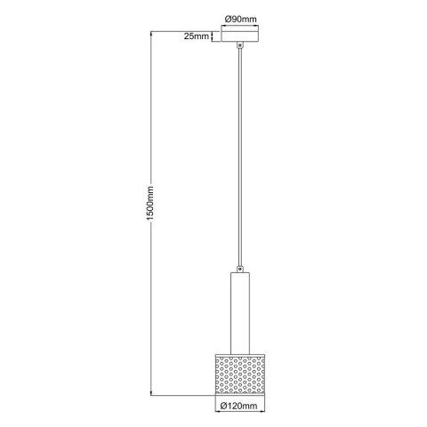 Light Prestige Lampa wisząca Amo czarna 1xE27