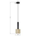 Light Prestige Lampa wisząca Amo złoto-czarna 1xE27
