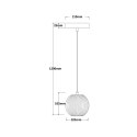 Light Prestige Lampa wisząca Brillant 1 złota LED CCT