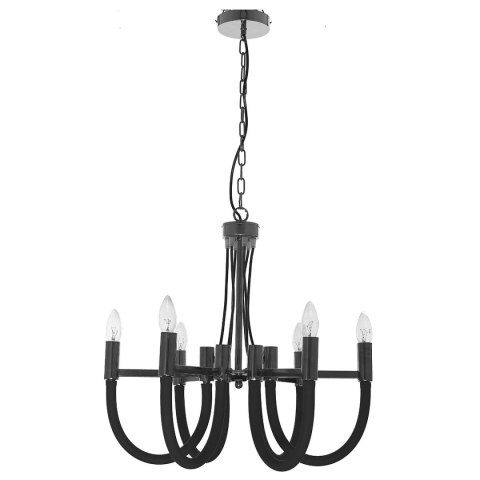 Light Prestige Lampa wisząca Como czarna 6xE14