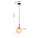 Light Prestige Lampa wisząca Dorado czarna 1xE14